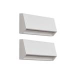 Lindby LED outdoor wall light Appeso, length 22 cm, set of 2