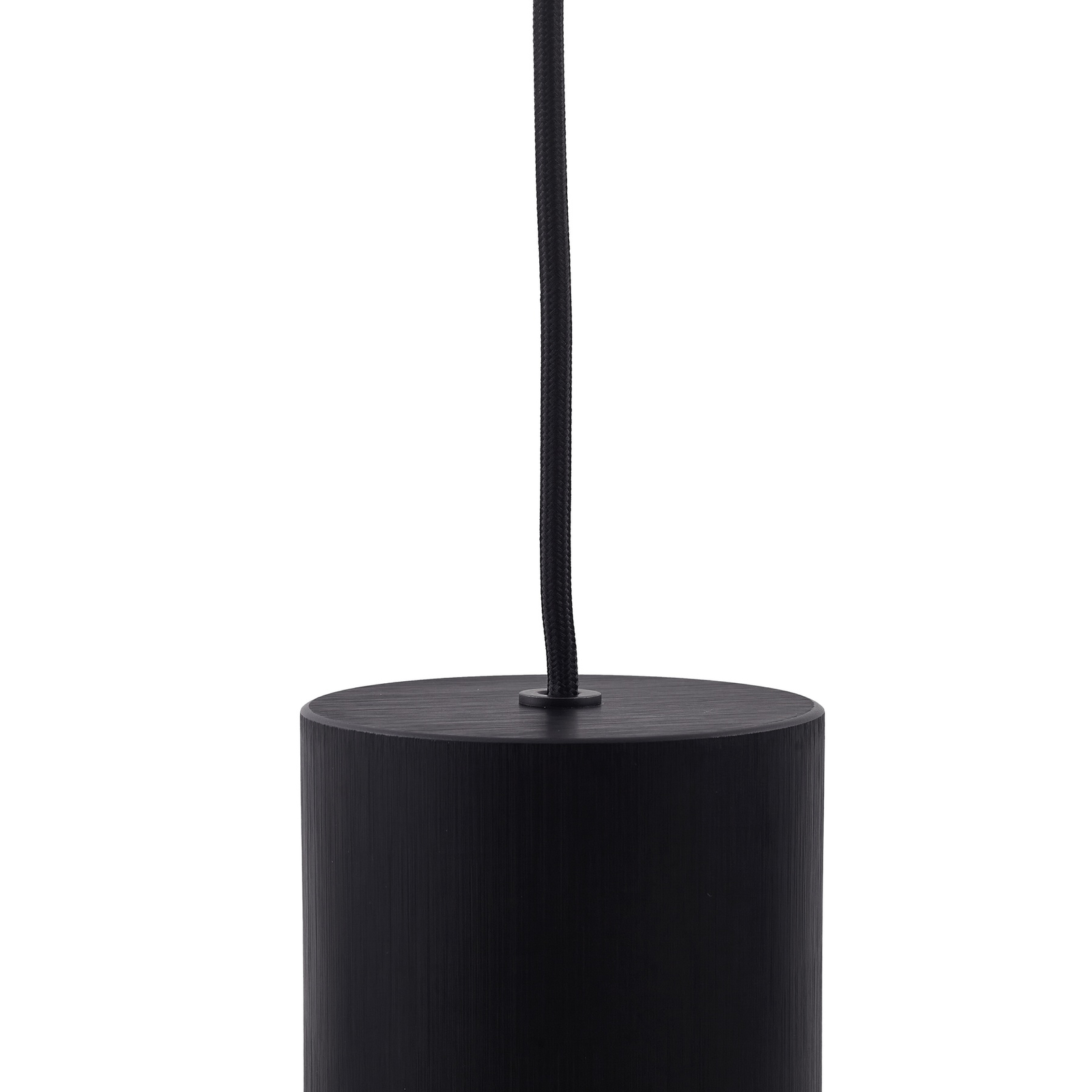 Lindby suspension Svante, 1 lampe, noir, verre, Ø 10cm