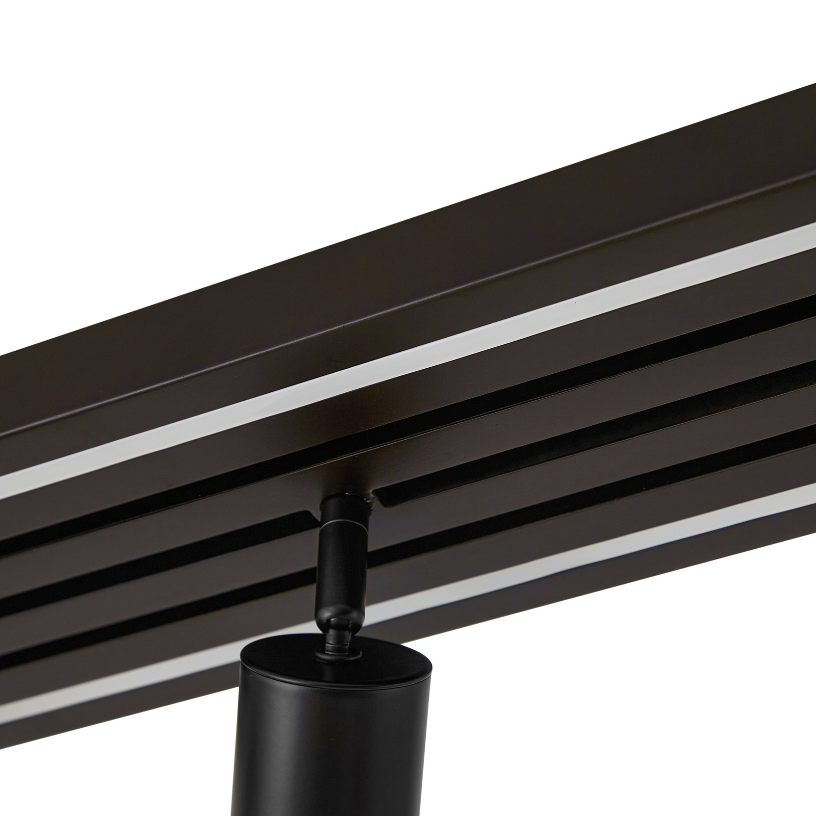 Lucande LED plafondspot Tiron, 5-lamps, 100 cm, eikenhout Lucande LED plafondspot Tiron, 5-lamps, 100 cm, eikenhout