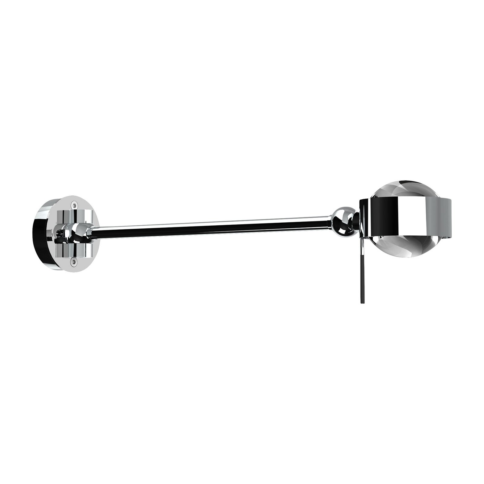 Puk Mini Hotel G9 wall light, 30cm, clear lenses