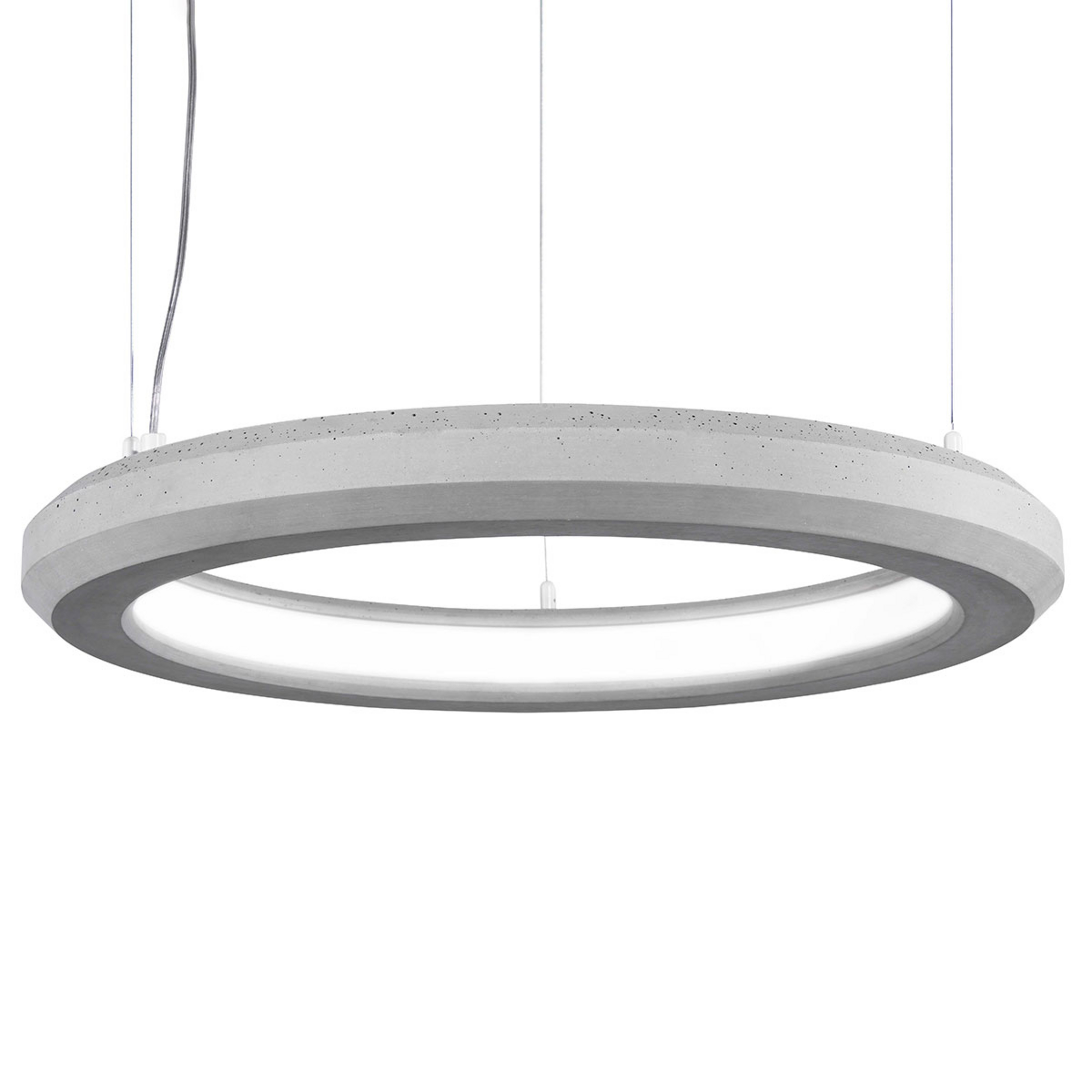 Luminária suspensa LED Materica Innes Ø 60 cm betão