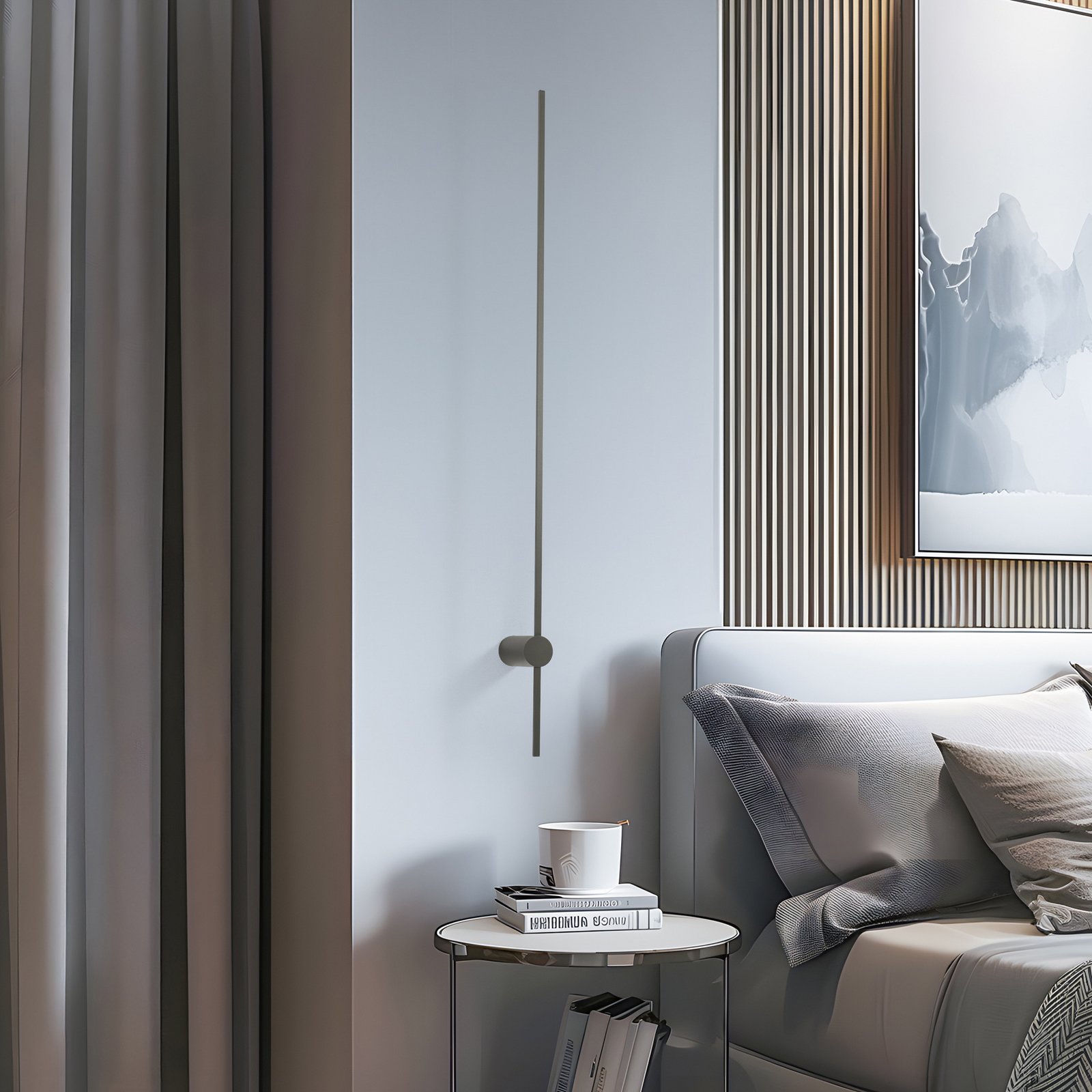 LED-Wandleuchte SABER, olivgrün, Höhe 120 cm, Metall 4.000 K LED-Wandleuchte SABER, olivgrün, Höhe 120 cm, Metall 4.000 K