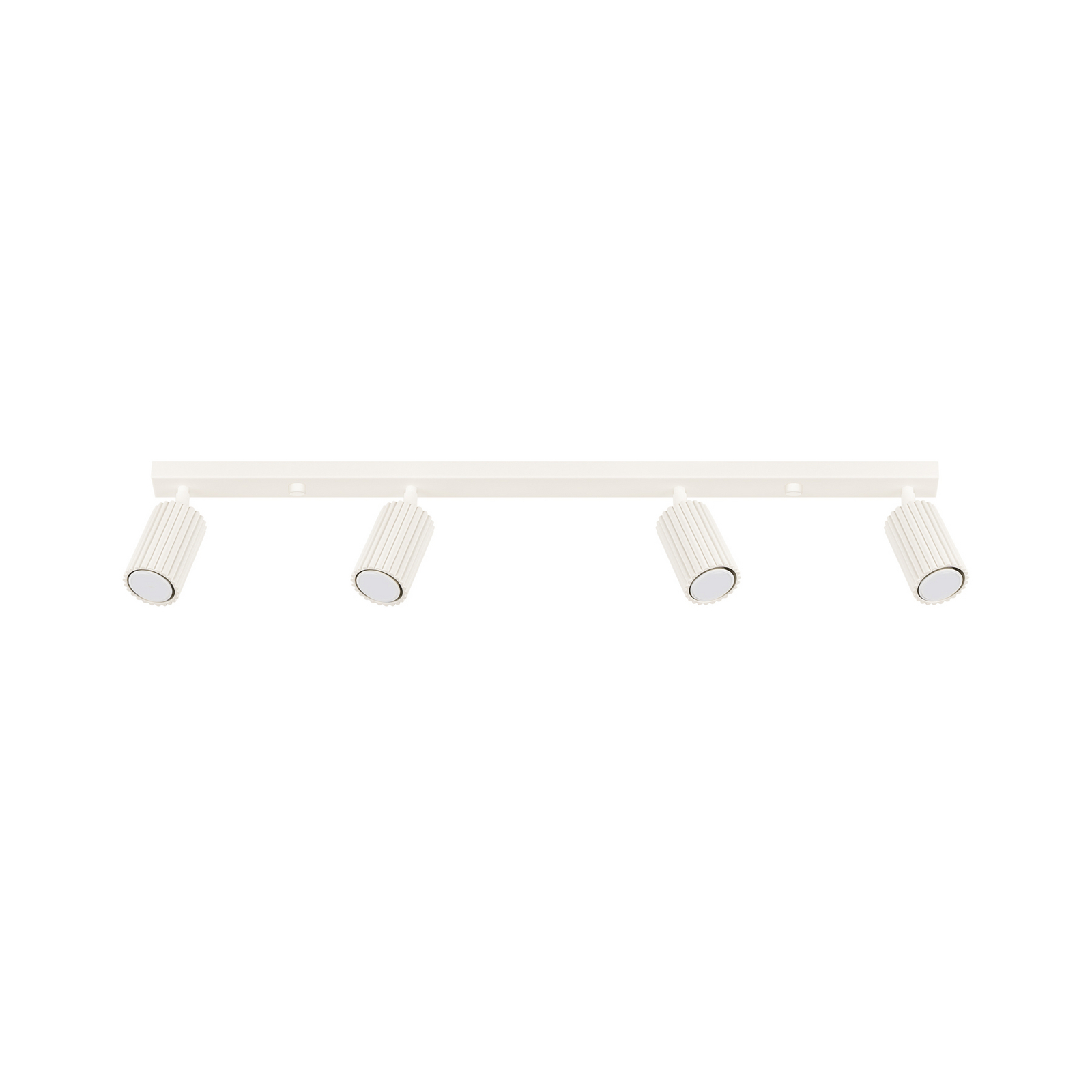 Carbon plafondspot, beige, lengte 81 cm, aluminium, 4-lamps.
