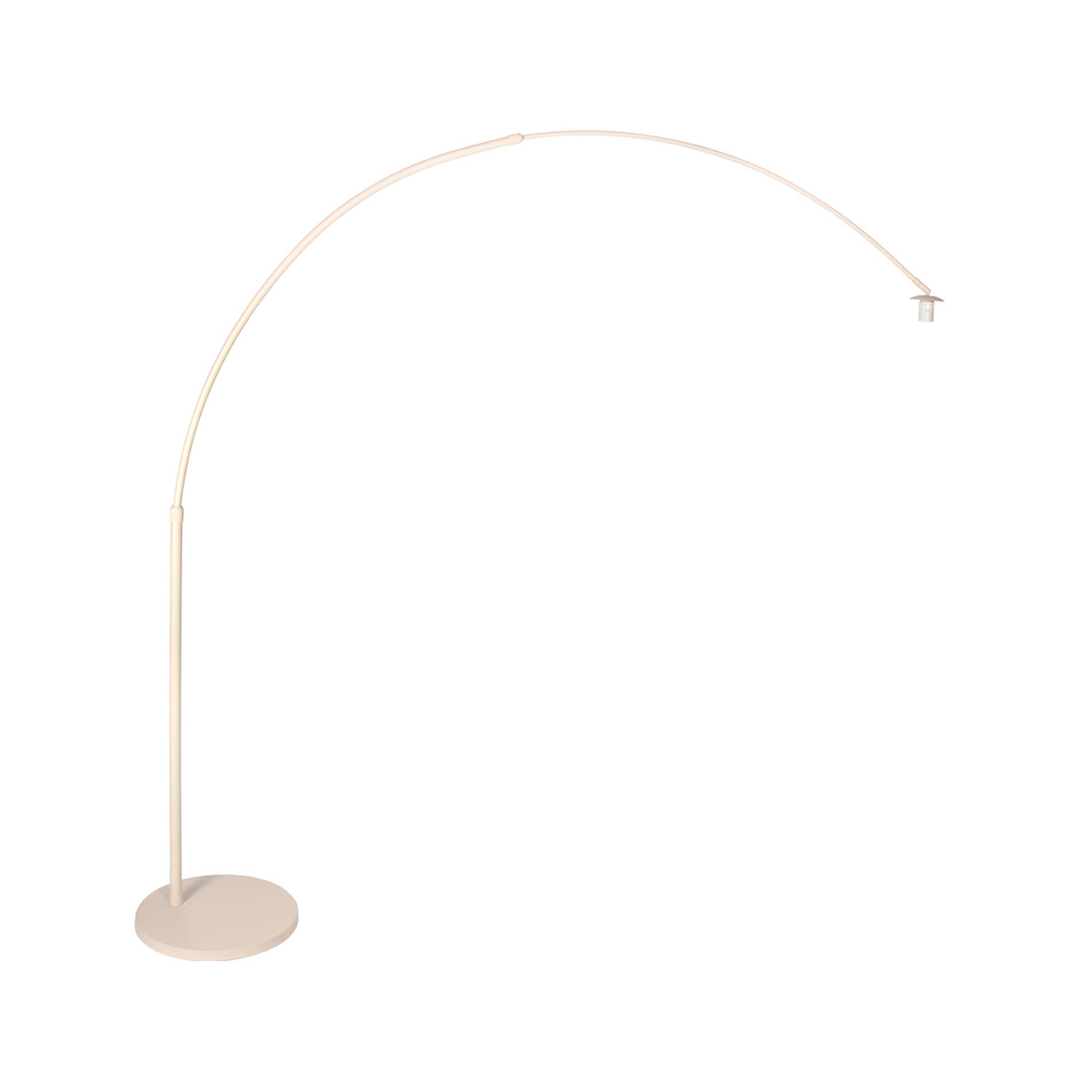 Boogstaande vloerlamp Sparkled Light crème/wit, 240 cm, zijde