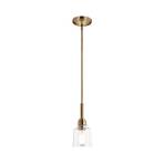 Aivian pendant light, 1-bulb, weathered brass