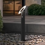Candeeiro de caminho LED Arcchio Tovio, antracite, Ø 24cm, sensor
