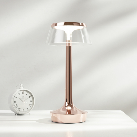 Flos Bon Jour unplugged LED-Tischlampe, kupfer