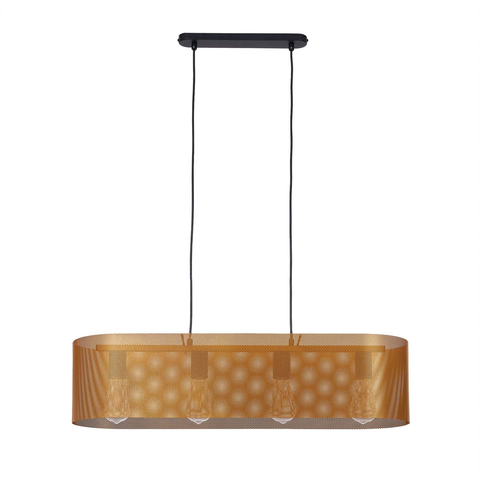 Euluna Hängeleuchte Zofia, goldfarben, Länge 82 cm