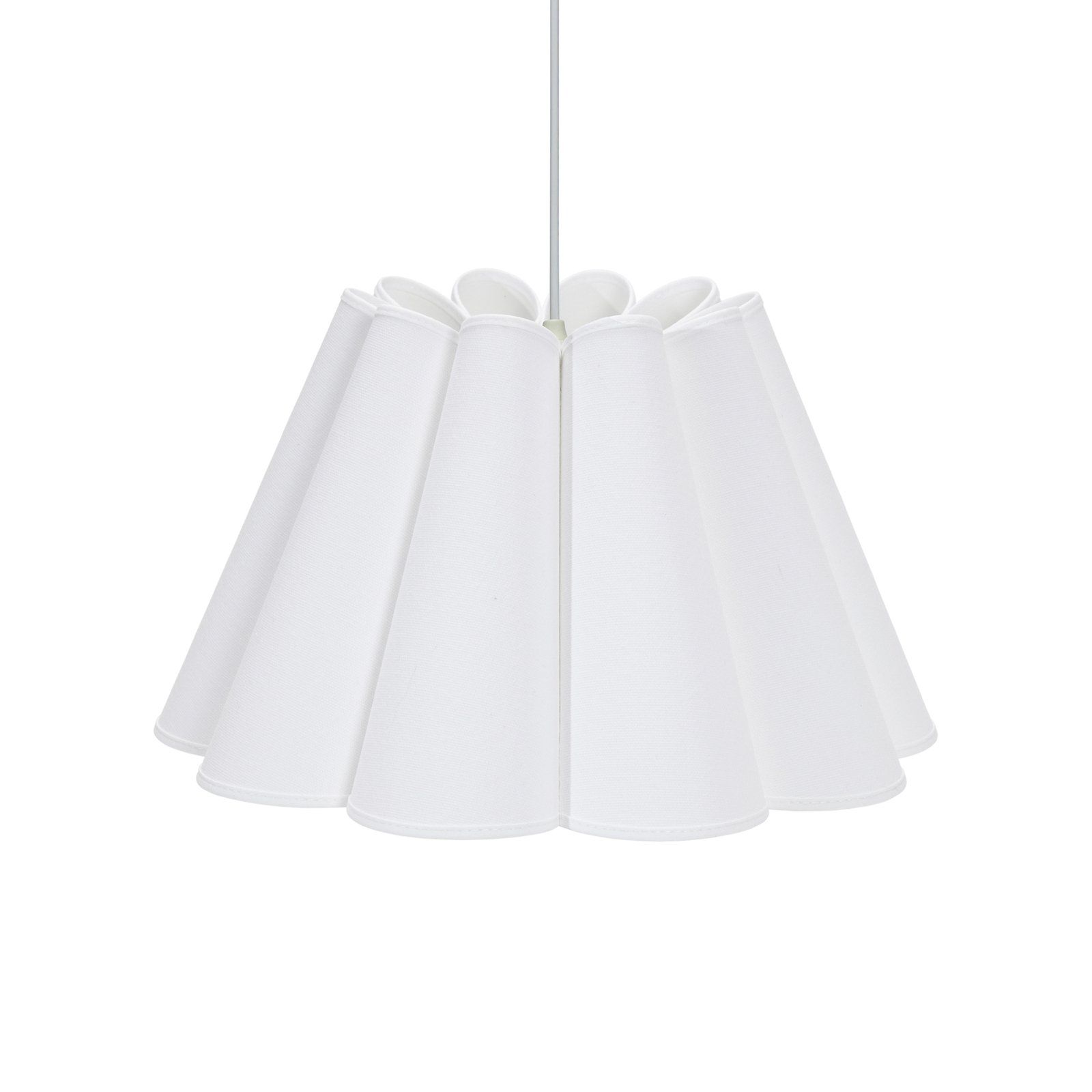 PR Home Classic pendant light, cotton, white, Ø 32 cm