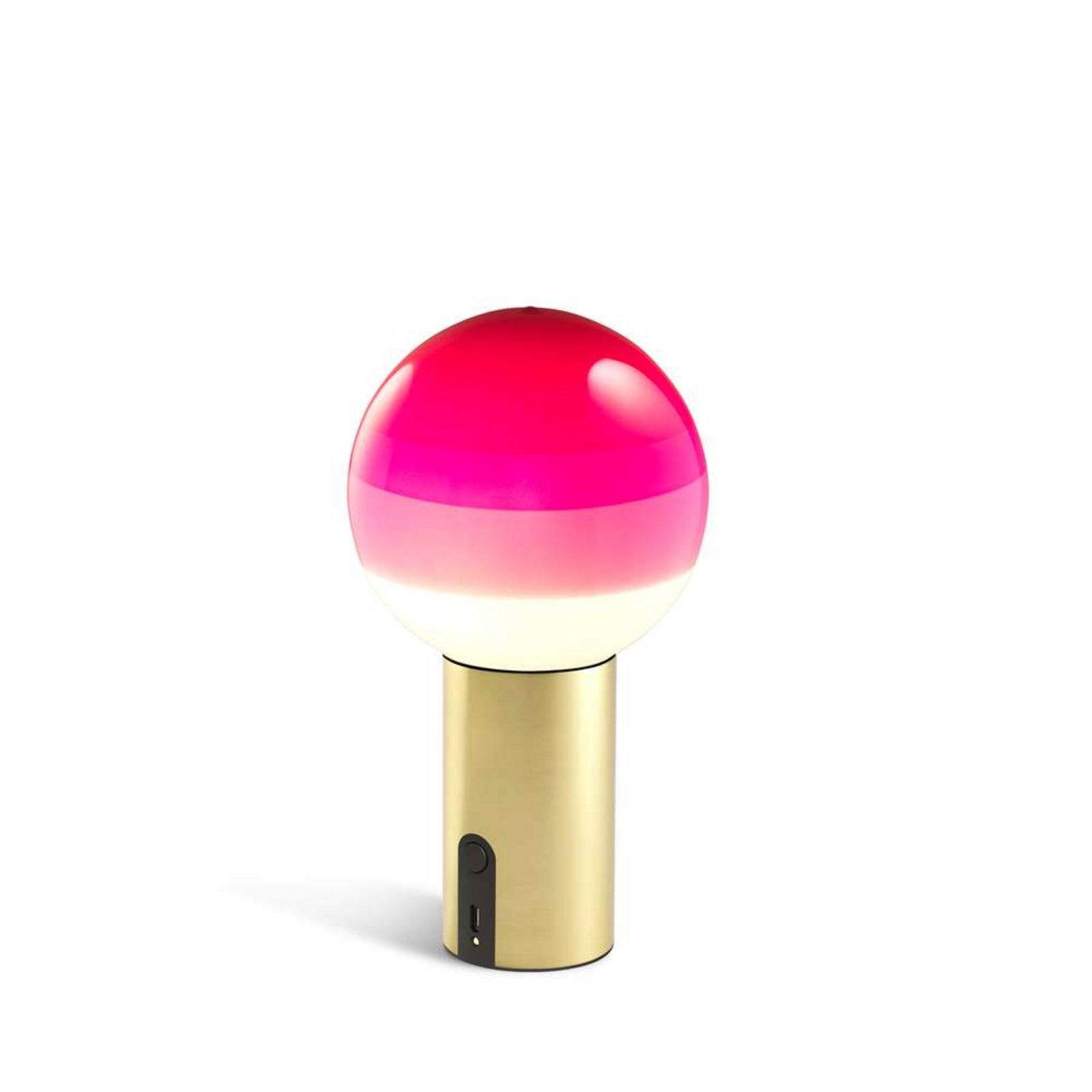 Dipping Light Portable Tischleuchte Rosa/Brushed Brass - Marset