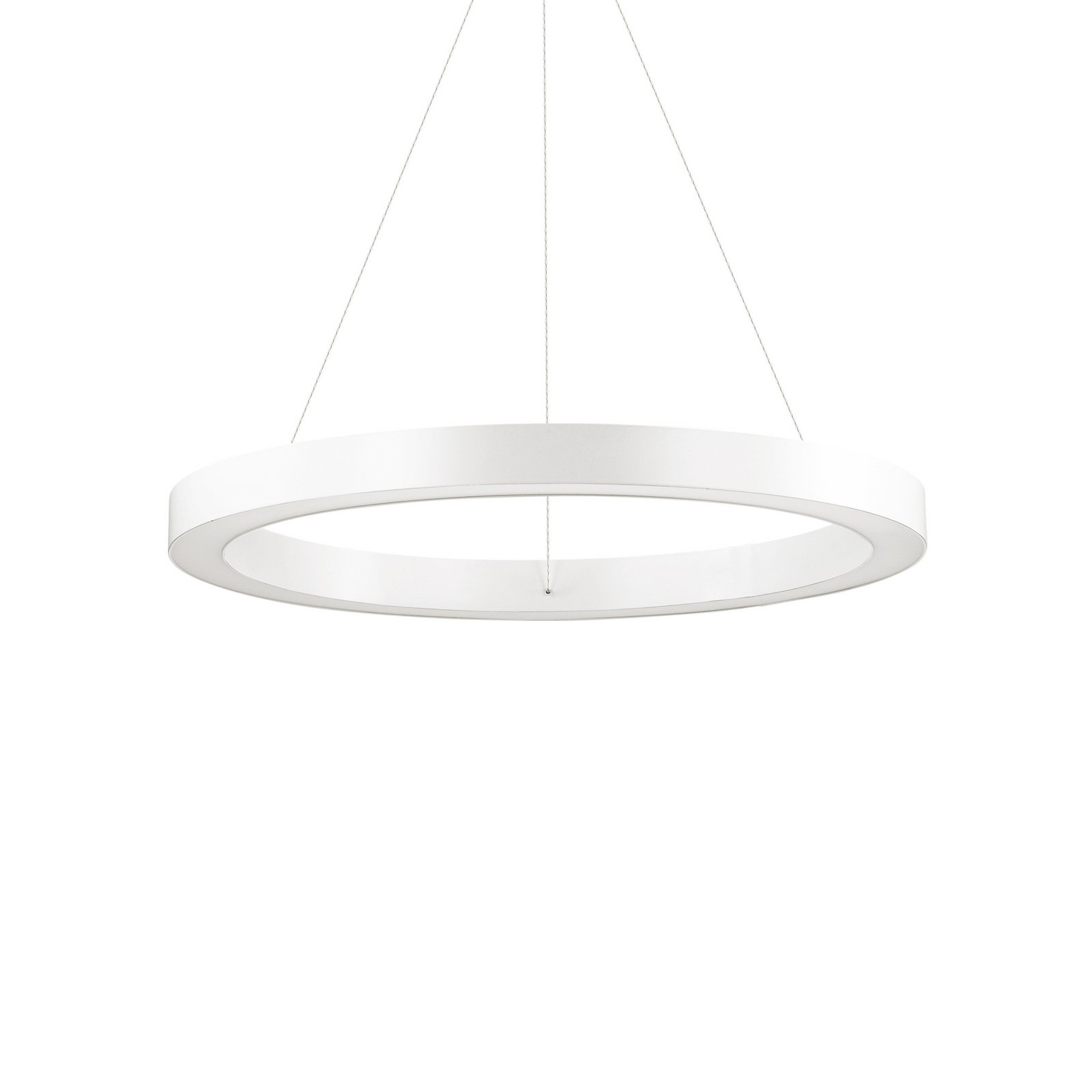 Ideal Lux LED-Hängeleuchte Oracle, Ø 60 cm, weiß, 3.000 K