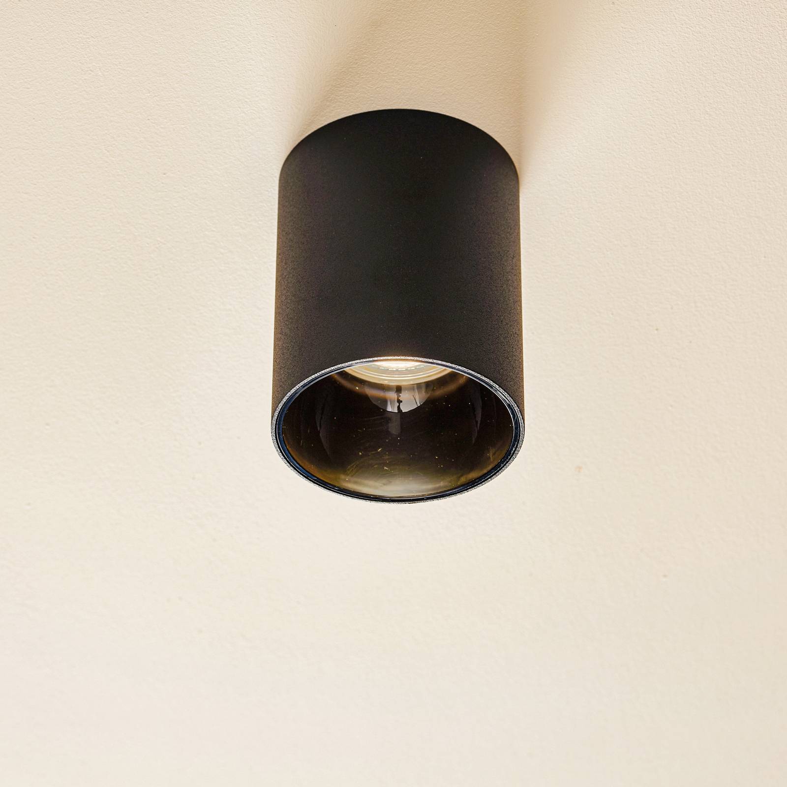 Image of Euluna Spot pour plafond Eye Tone en forme de cylindre noir 5903139893091
