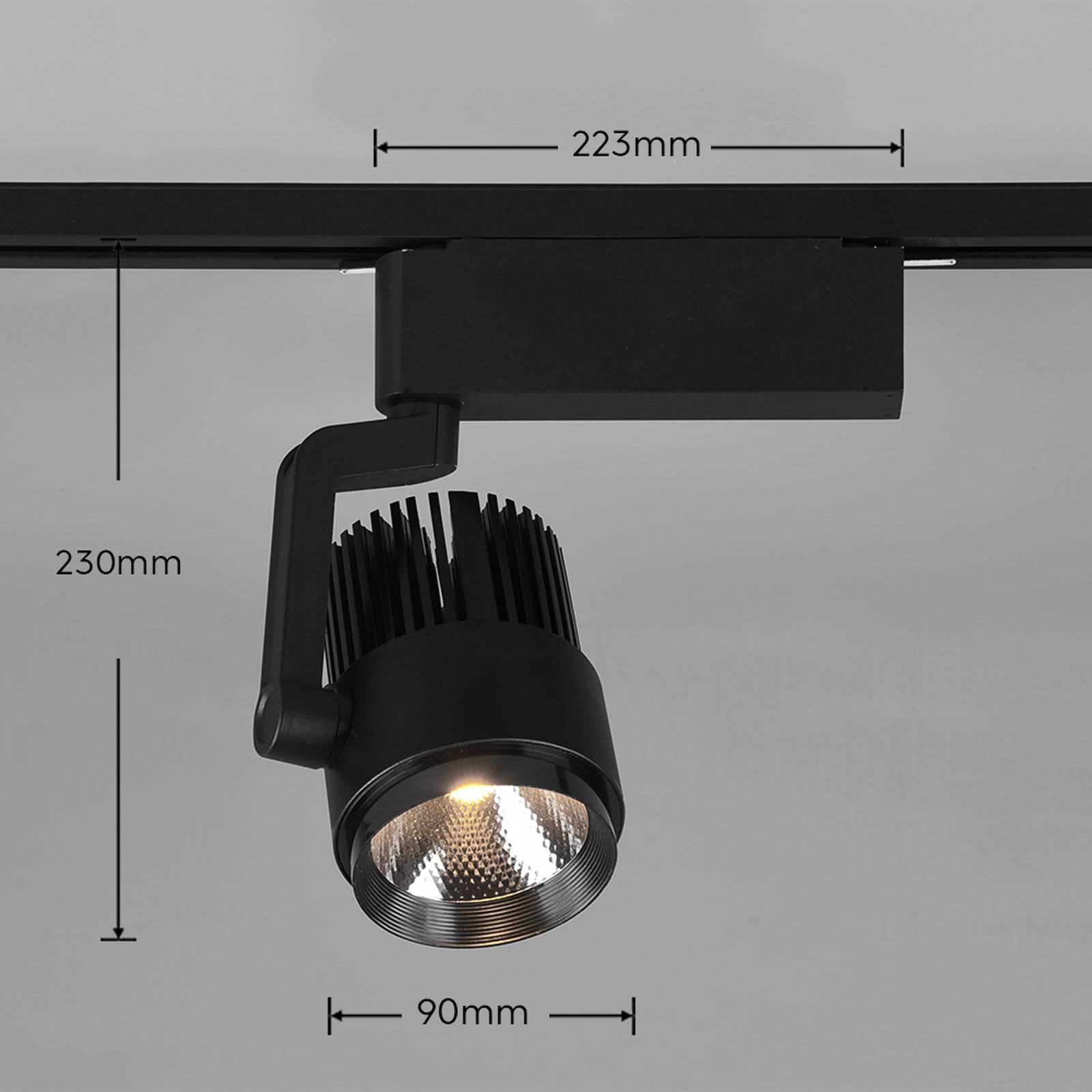 Levně LED bodovka Radiator DUOline, CCT, černá matná