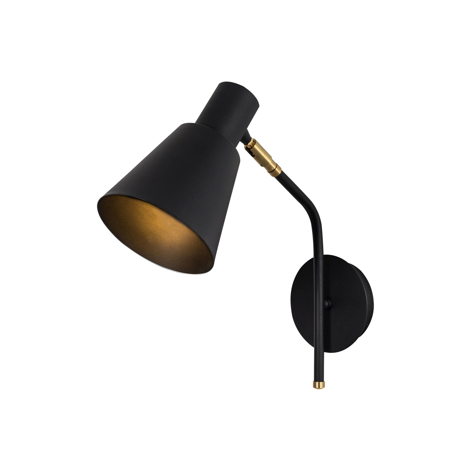 Wandlamp Sivani MR-664 1-lamp zwart/goud