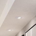 Einbauspot Saliceto eckig drehbar