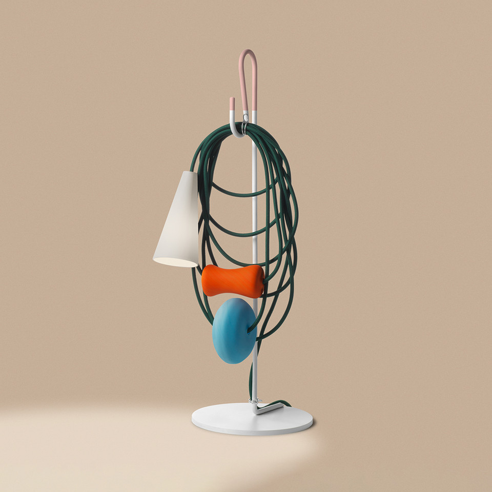 Foscarini Filo Bordslampa Teodora, flerfärgad från Foscarini