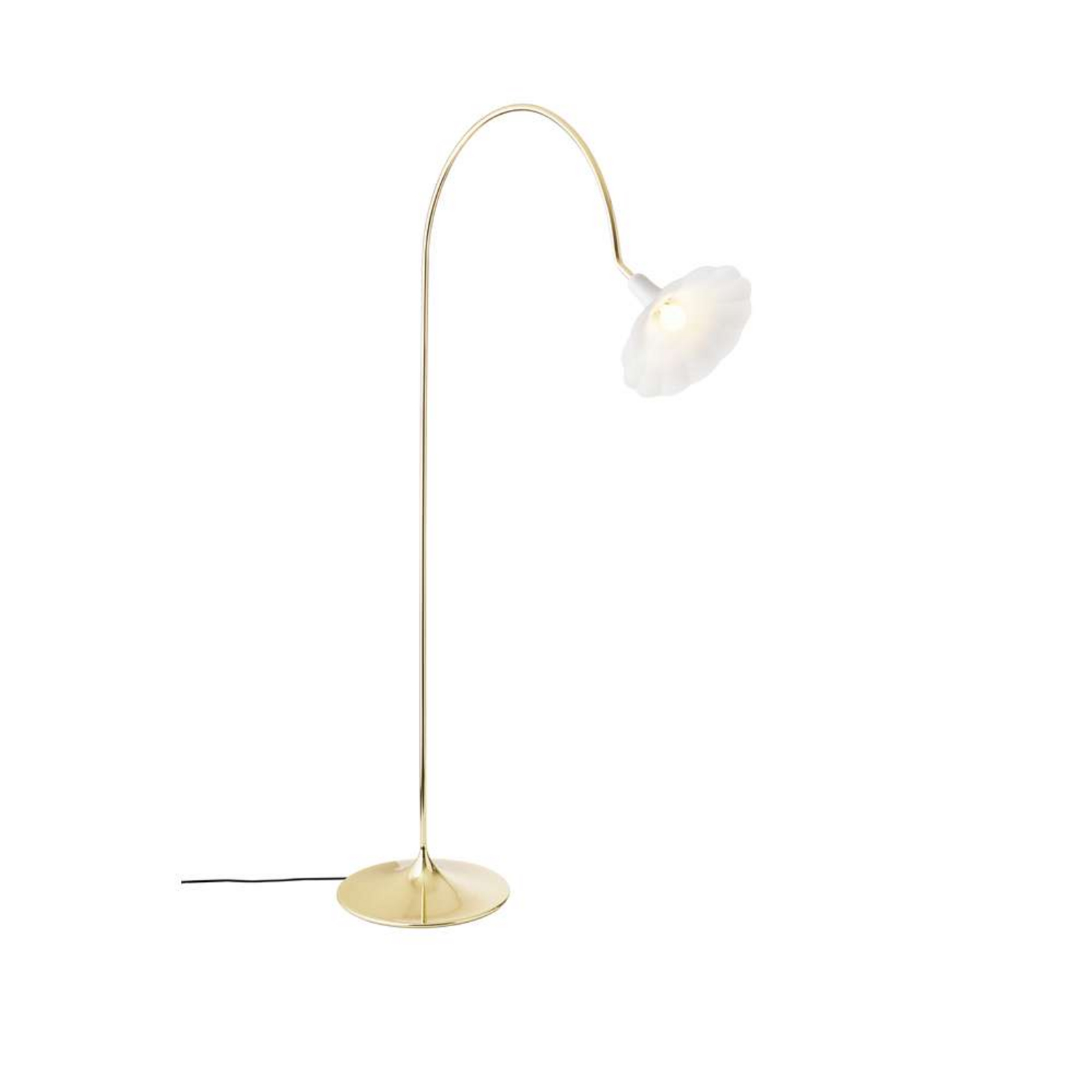 Petalii Lampadar White/Polished Brass - Nuura