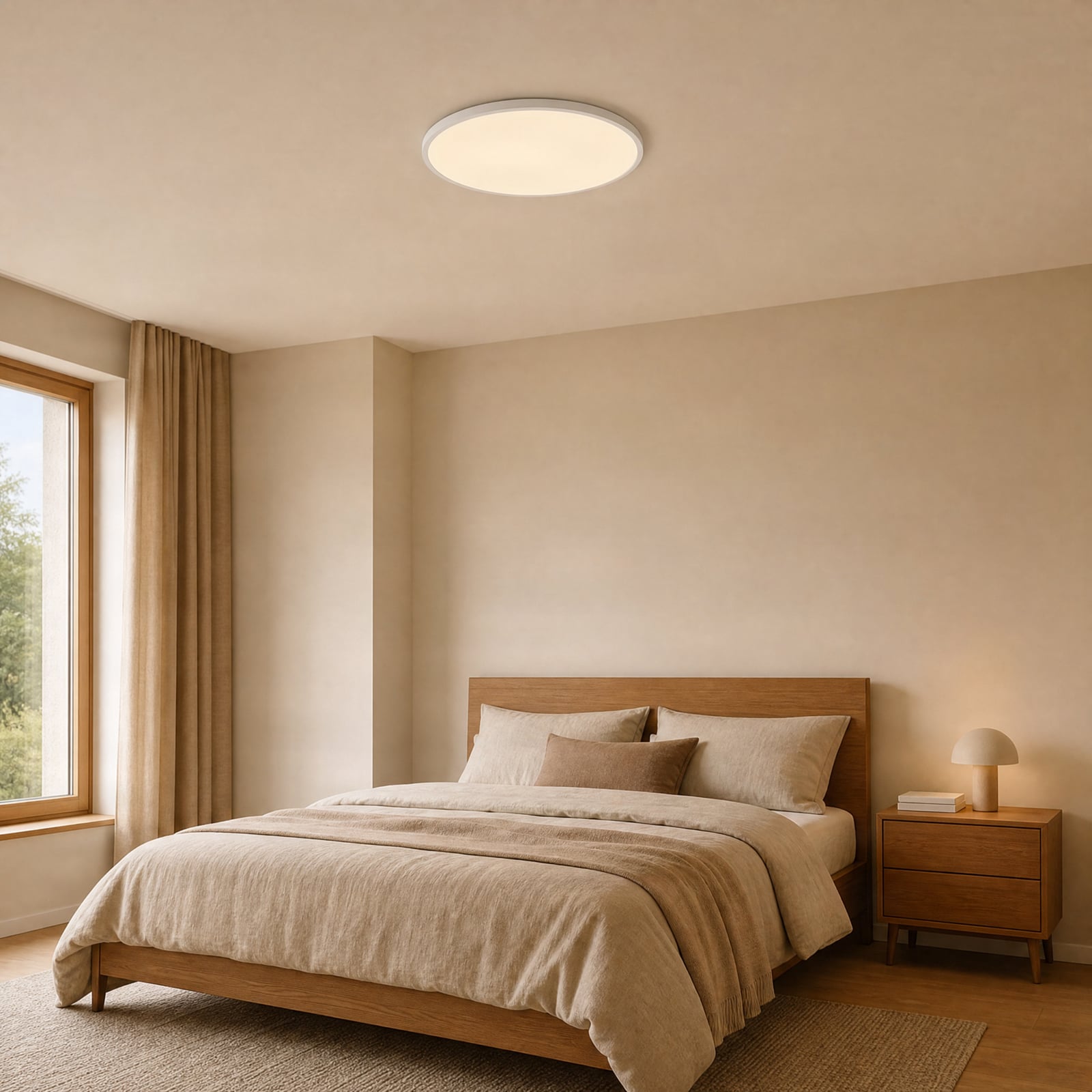 LED-Deckenleuchte Oja Smart, weiß, Ø 60 cm LED-Deckenleuchte Oja Smart, weiß, Ø 60 cm