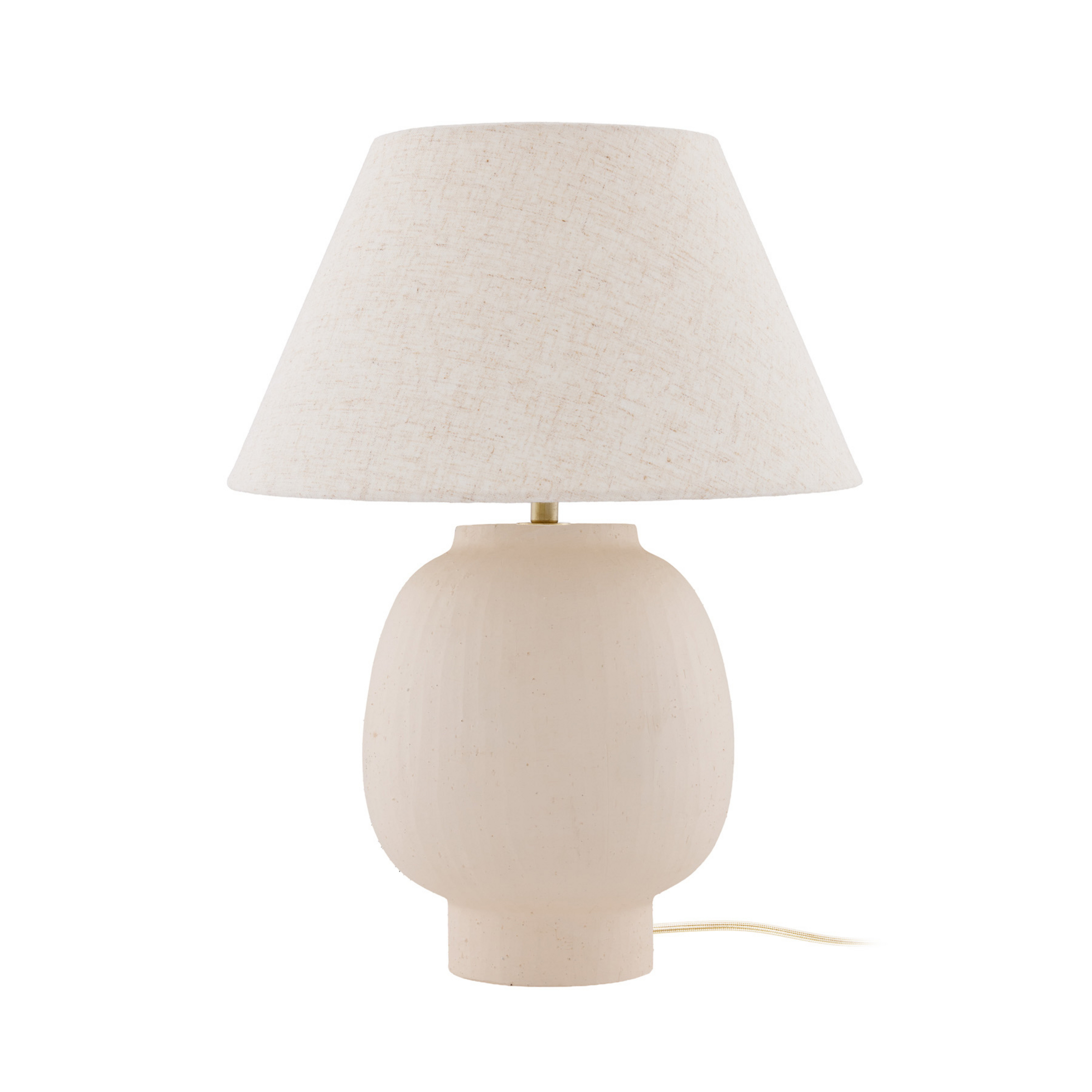 Lampe de table Lorenzo beige, hauteur 46 cm - Globen Lighting