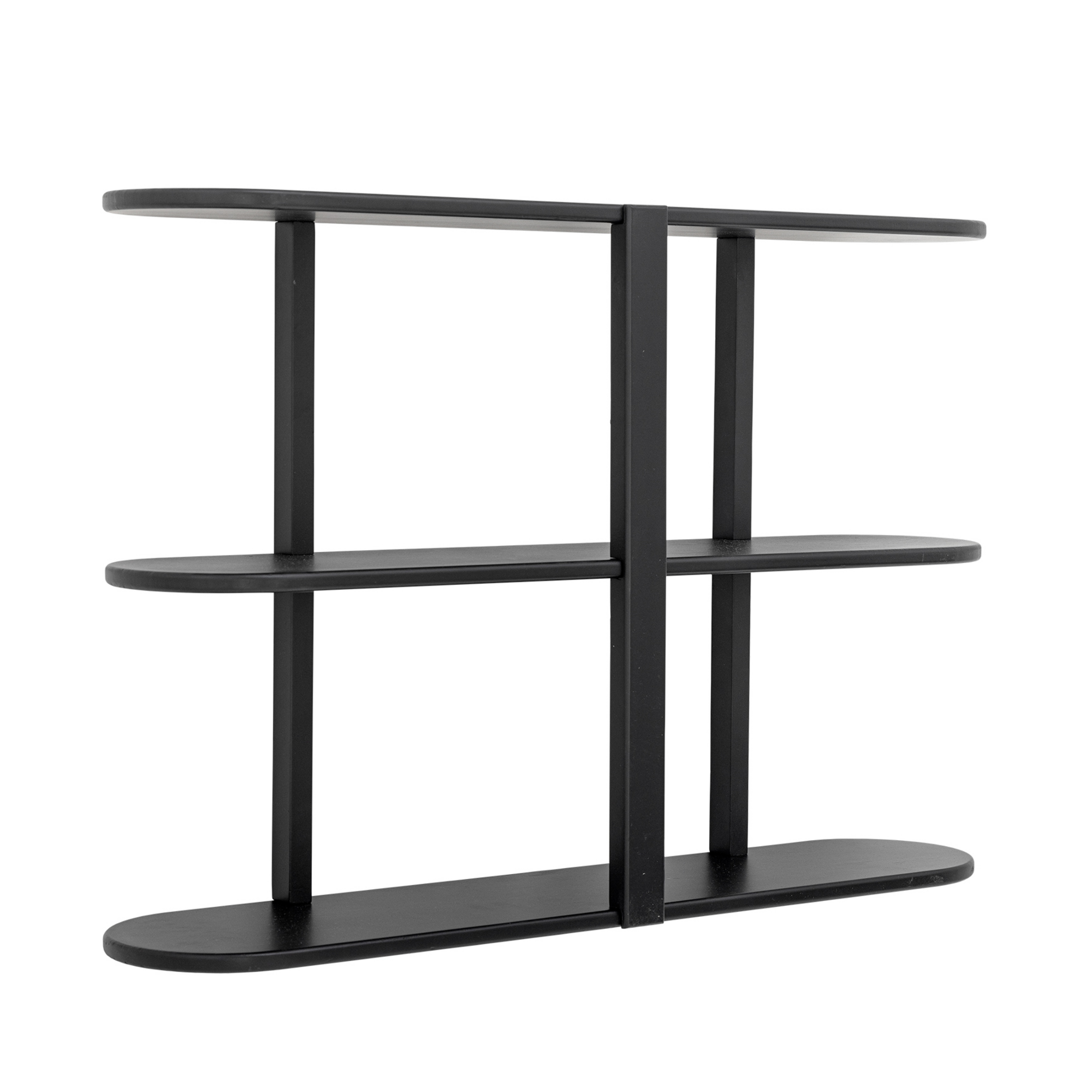 Vicente Regal, MDF, negro, ancho 80 cm - BLOOMINGVILLE