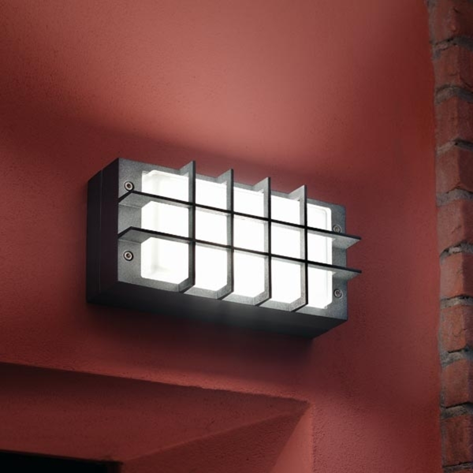 Modern kültéri fali lámpa BLIZ GUARD, antracit