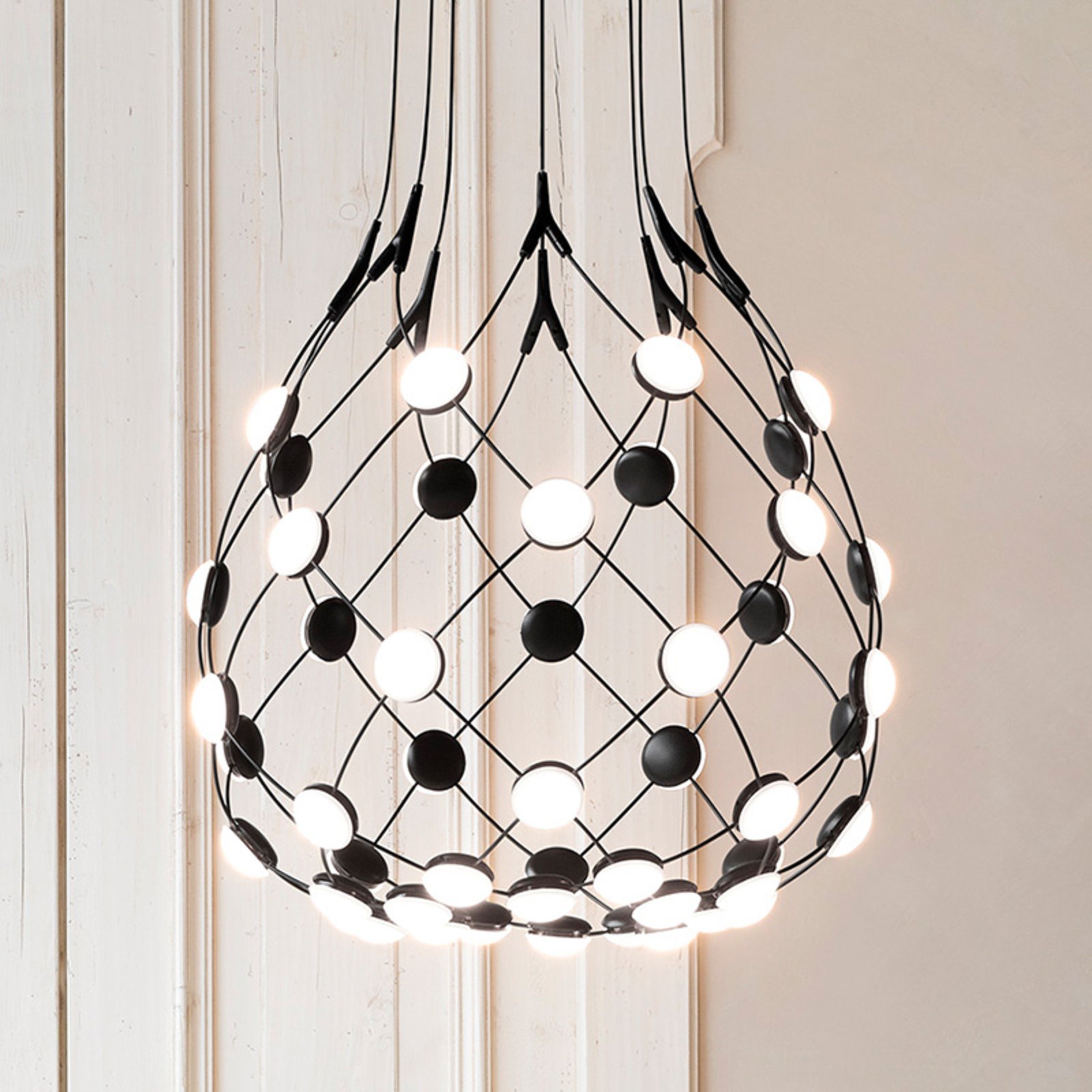 MESH Pendelleuchte schwarz 50 cm - Luceplan
