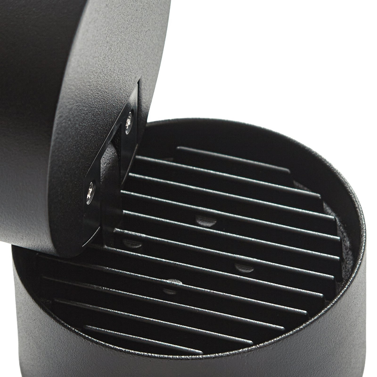 Lindby LED-downlight Nolivar, svart, Ø 9 cm, IP54