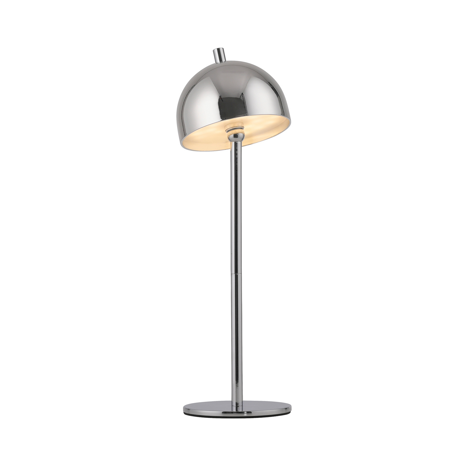 SCHÖNER WOHNEN LED stolna lampa na baterije Belies, krom, IP54 SCHÖNER WOHNEN LED stolna lampa na baterije Belies, krom, IP54