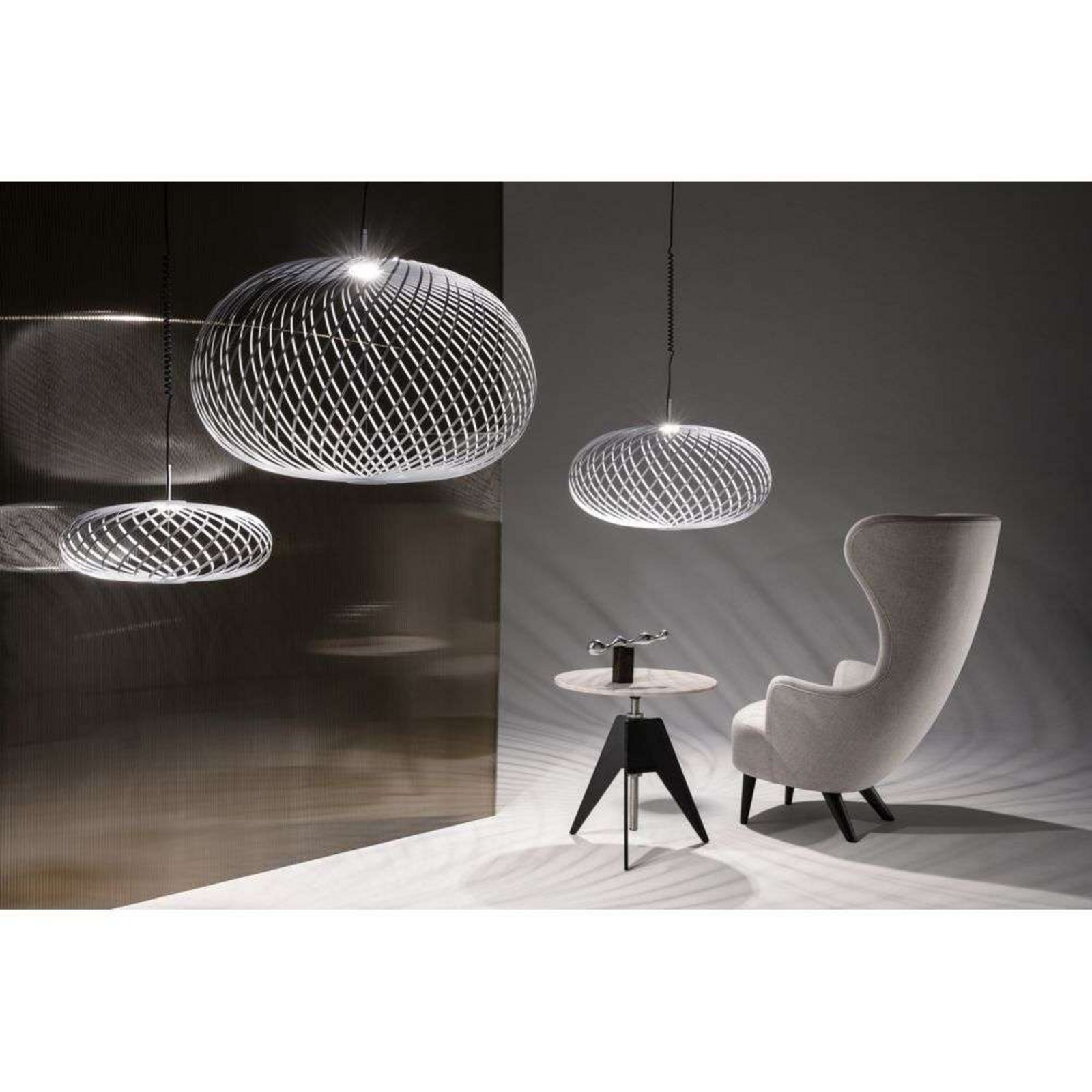 Spring Candeeiro Suspenso Large Silver- Tom Dixon