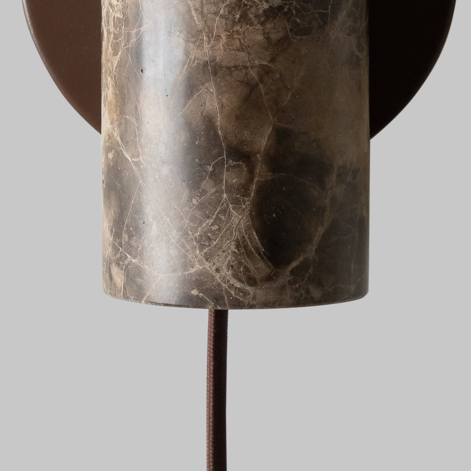 IT'S ABOUT ROMI Wandlampe Tivoli, braun, Marmor, Stecker