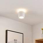 Arcchio ceiling lamp Walisa, Ø 10 cm, white, diffuser, GU10