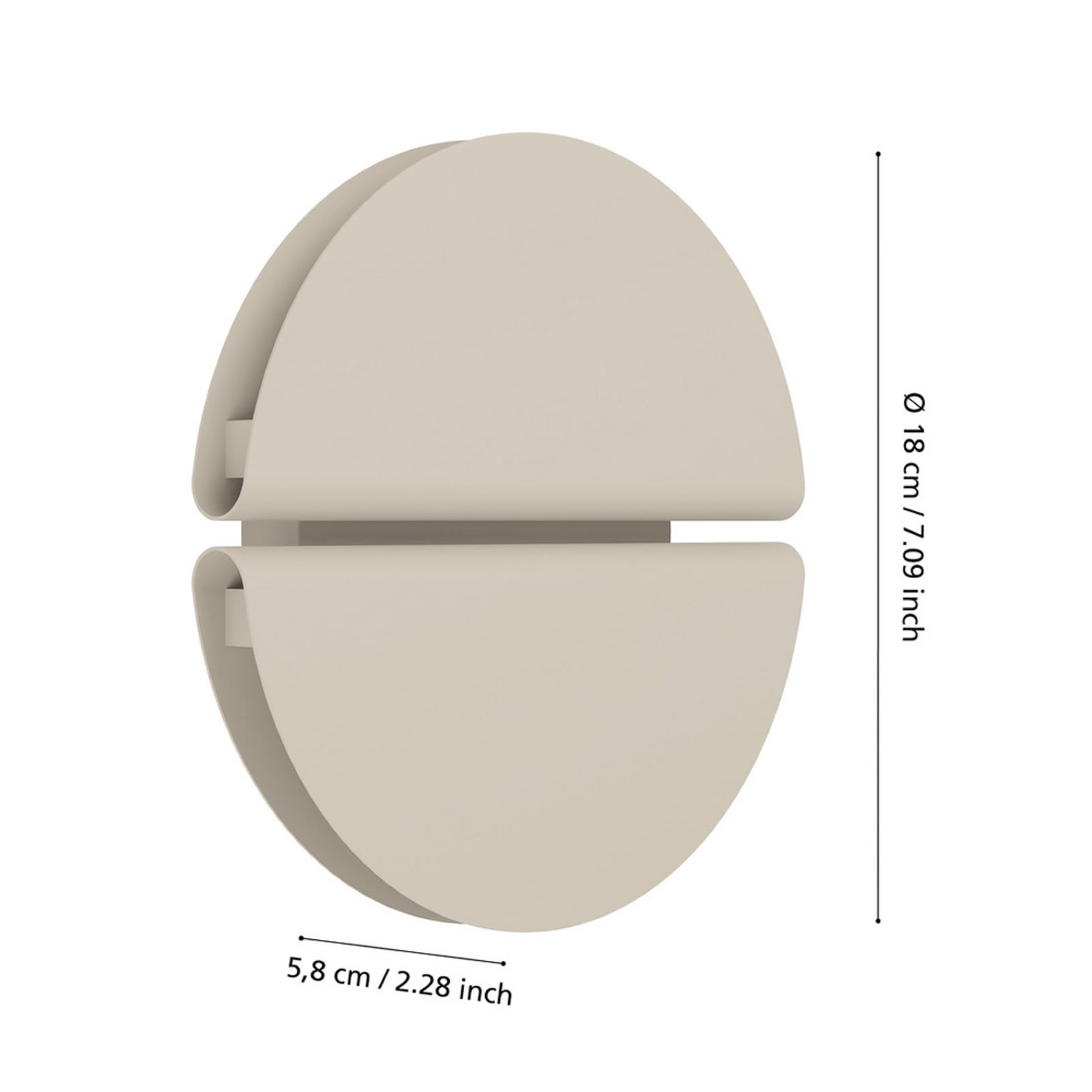 EGLO LED-Wandleuchte PIANOSA, beige, Ø 18 cm, IP44, CCT EGLO LED-Wandleuchte PIANOSA, beige, Ø 18 cm, IP44, CCT