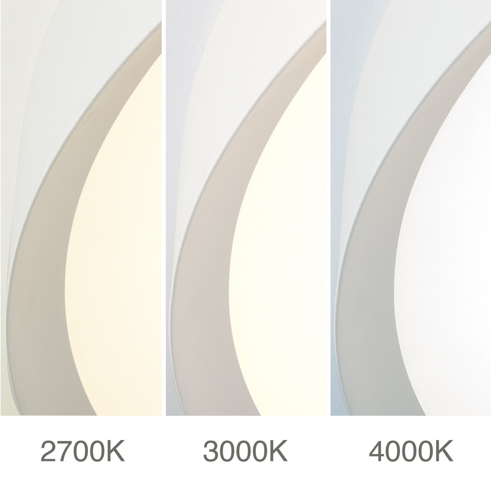 LED плафон VARIO, Ø 40 cm, бял, метал, CCT, с регулируема яркост