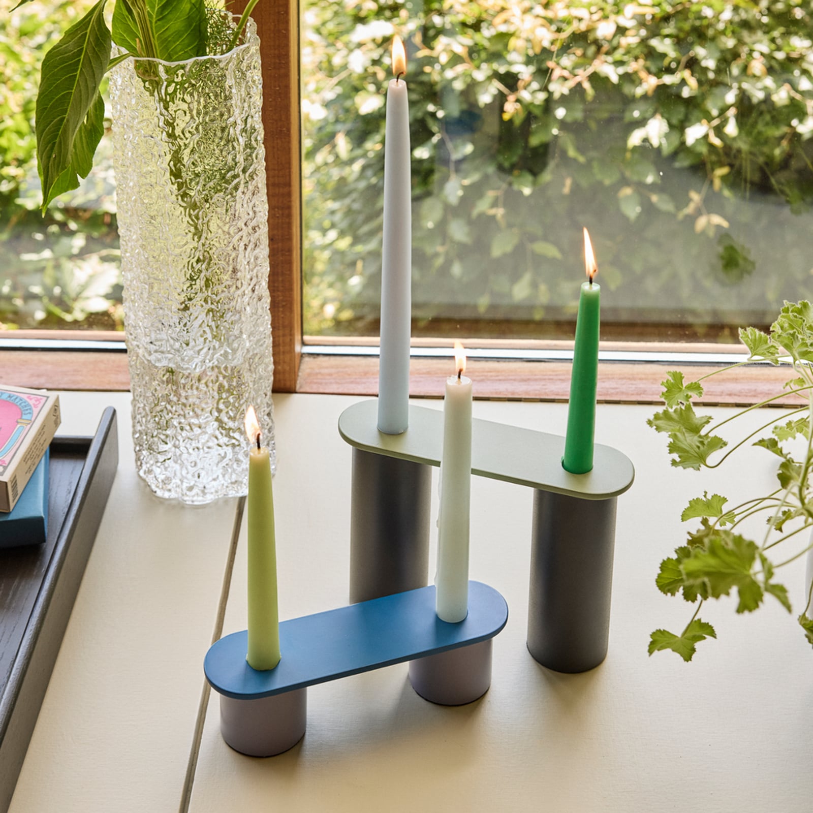 Set di 2 portacandele Modu colorati - Hübsch