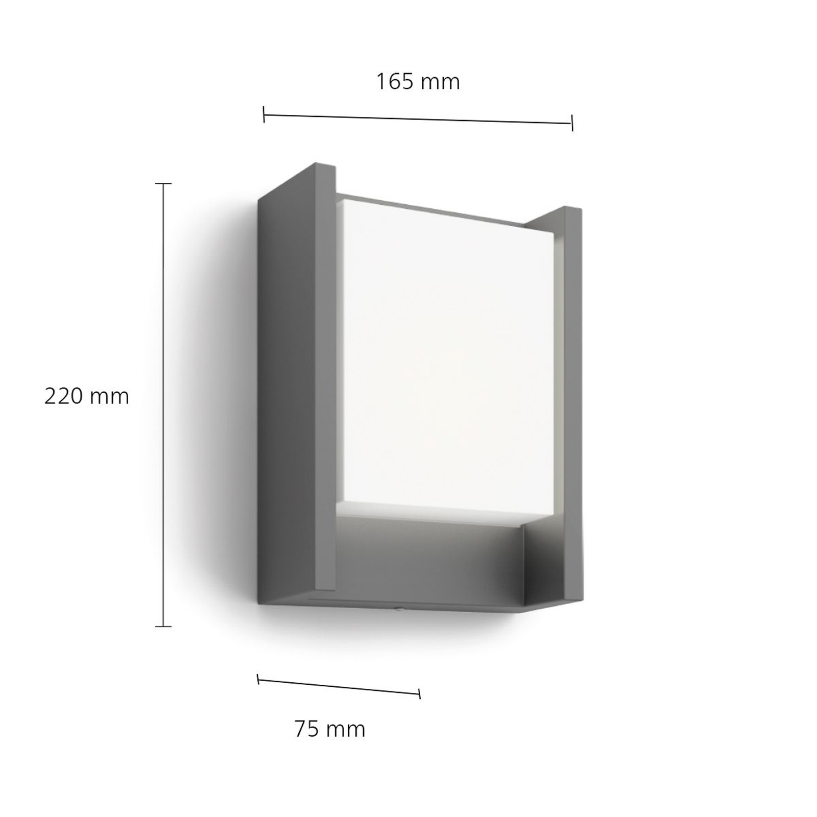 Philips LED udendørs væglampe Arbour UE, 1-lys 2.700 K