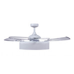 Beacon ventilateur de plafond lumière Fanaway Fraser blanc/clair silencieux