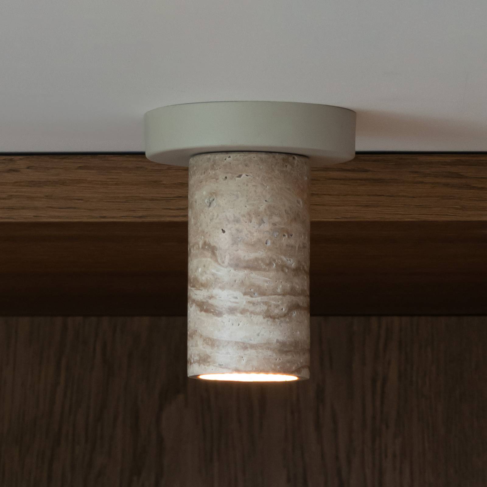 IT'S ABOUT ROMI Lampa sufitowa Tivoli, kolor piaskowy, wysokość 15 cm