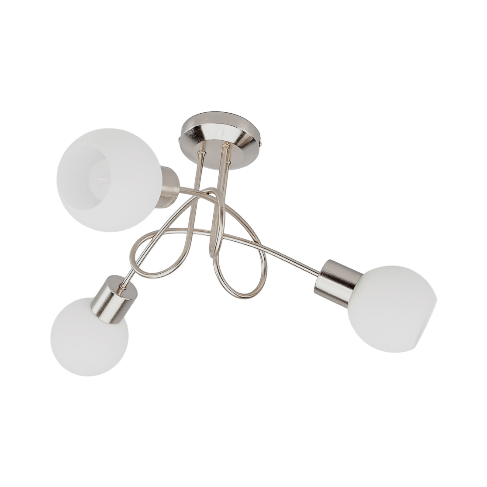 Elaina 3 Deckenleuchte Nickel/Opal - Lindby