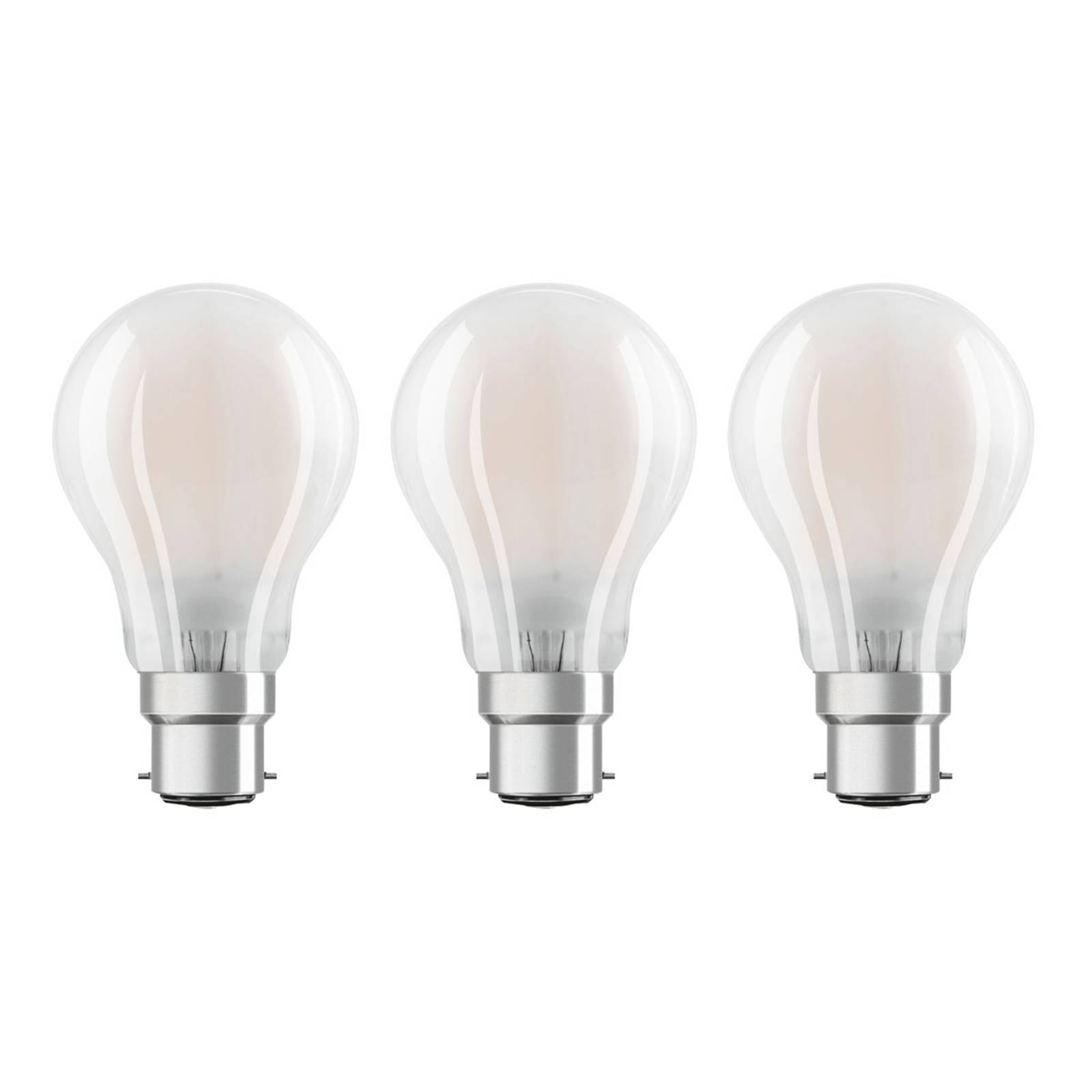 OSRAM ziarovka B22d Classic 827 6,5W sada3 matná