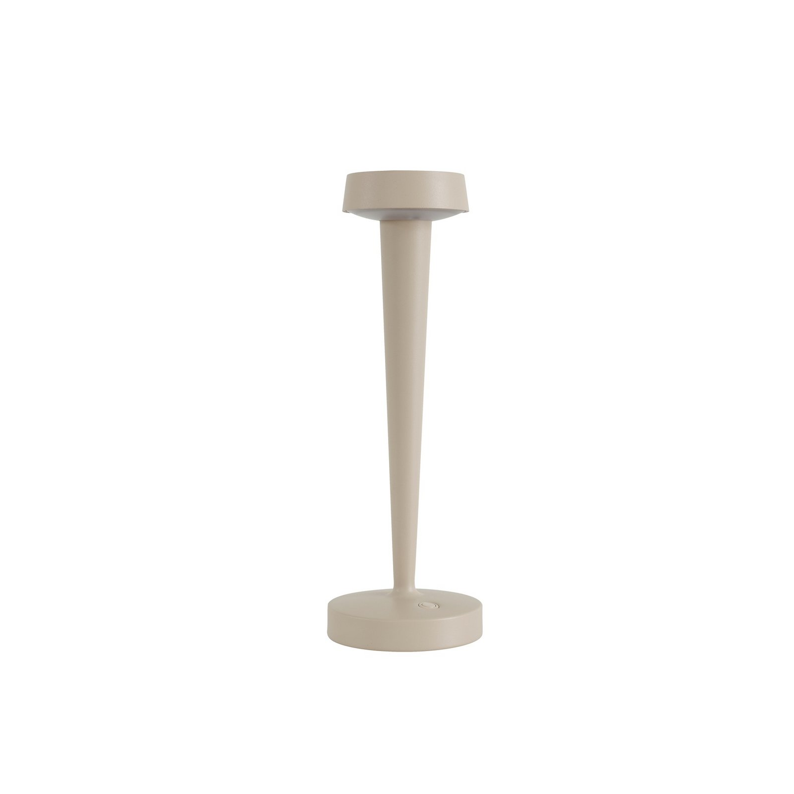 Lucande LED-Akku-Kerzenständer Lea, Vase, beige, 28 cm