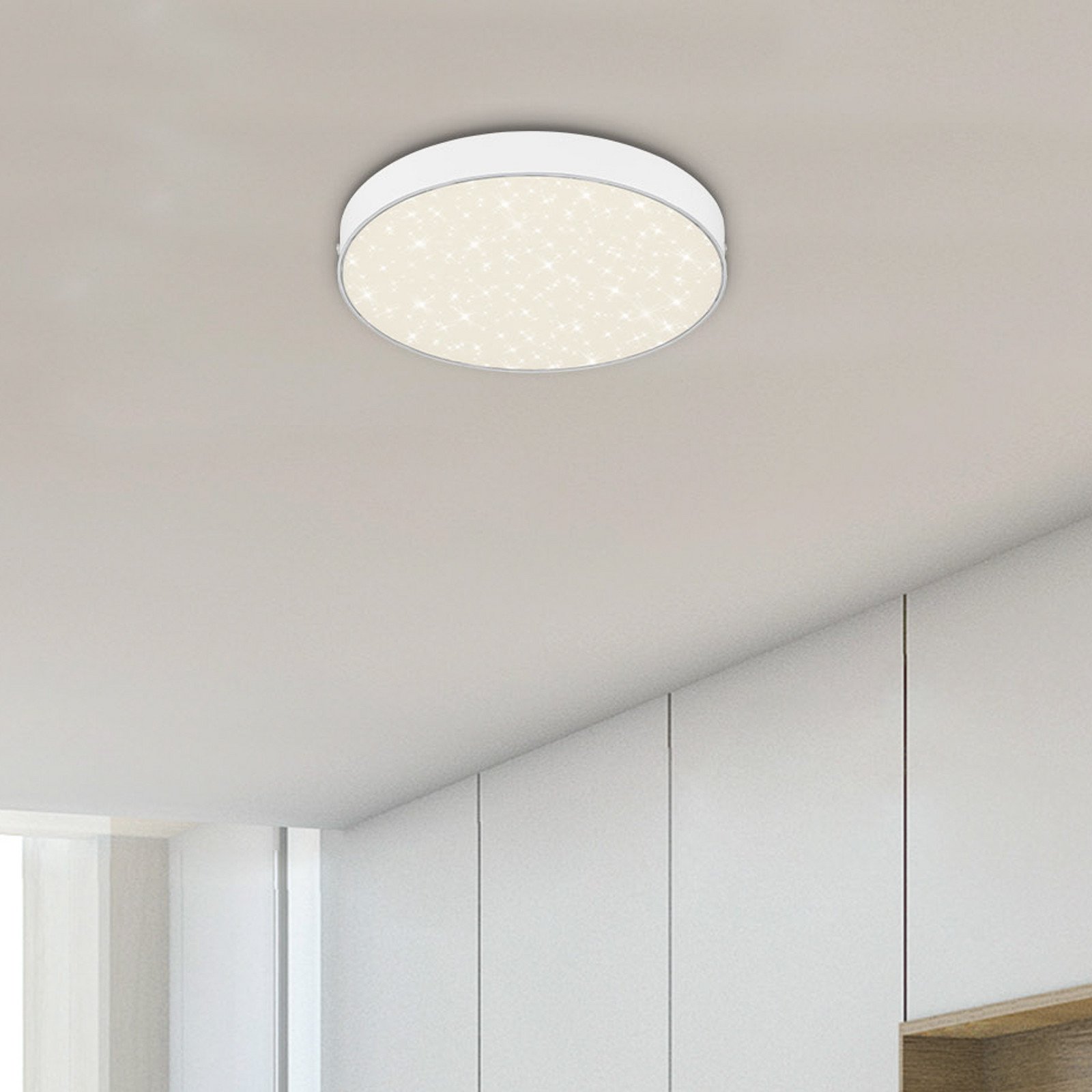 Briloner Plafonieră cu LED Flame Star Ø 212 cm alb - Camera de zi / sufragerie - modern - alb satinat - Metal