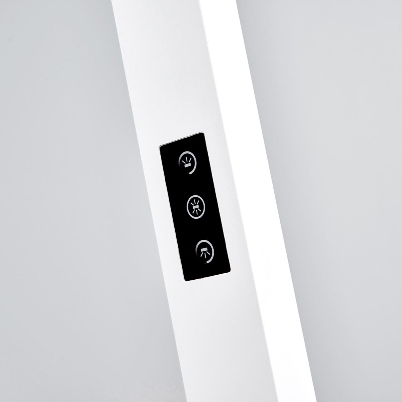 Arcchio LED office floor lamp Jolinda, white, metal, sensor