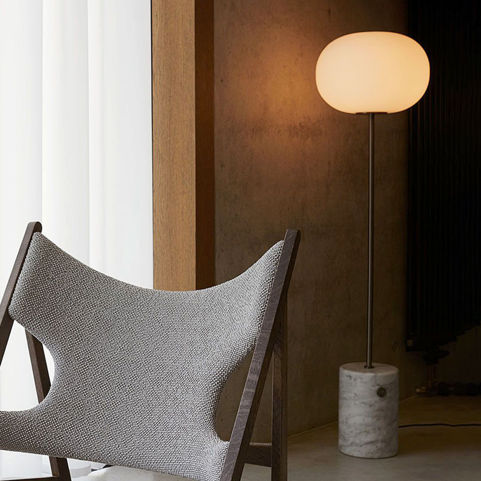 Menu JWDA lampadaire en marbre clair