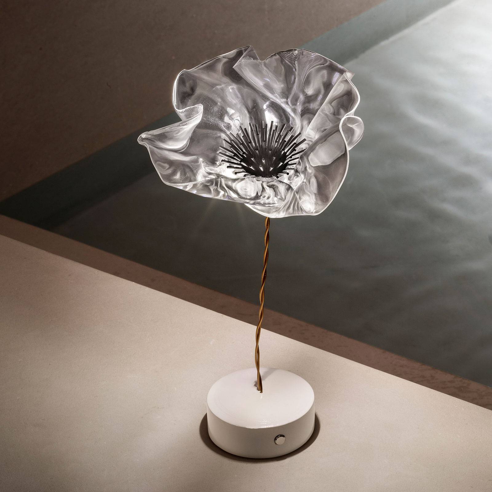 Slamp Lafleur LED table lamp, battery powered Lights.co.uk