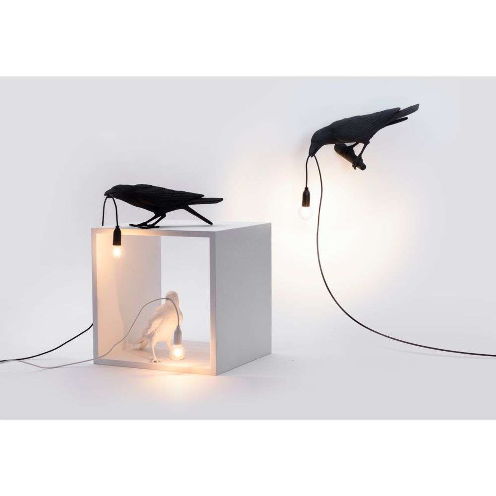 Bird Lamp Looking Left Aplică de Perete White - Seletti