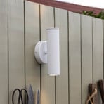 Globen Lighting væglampe Hubble, hvid, højde 21 cm, IP44