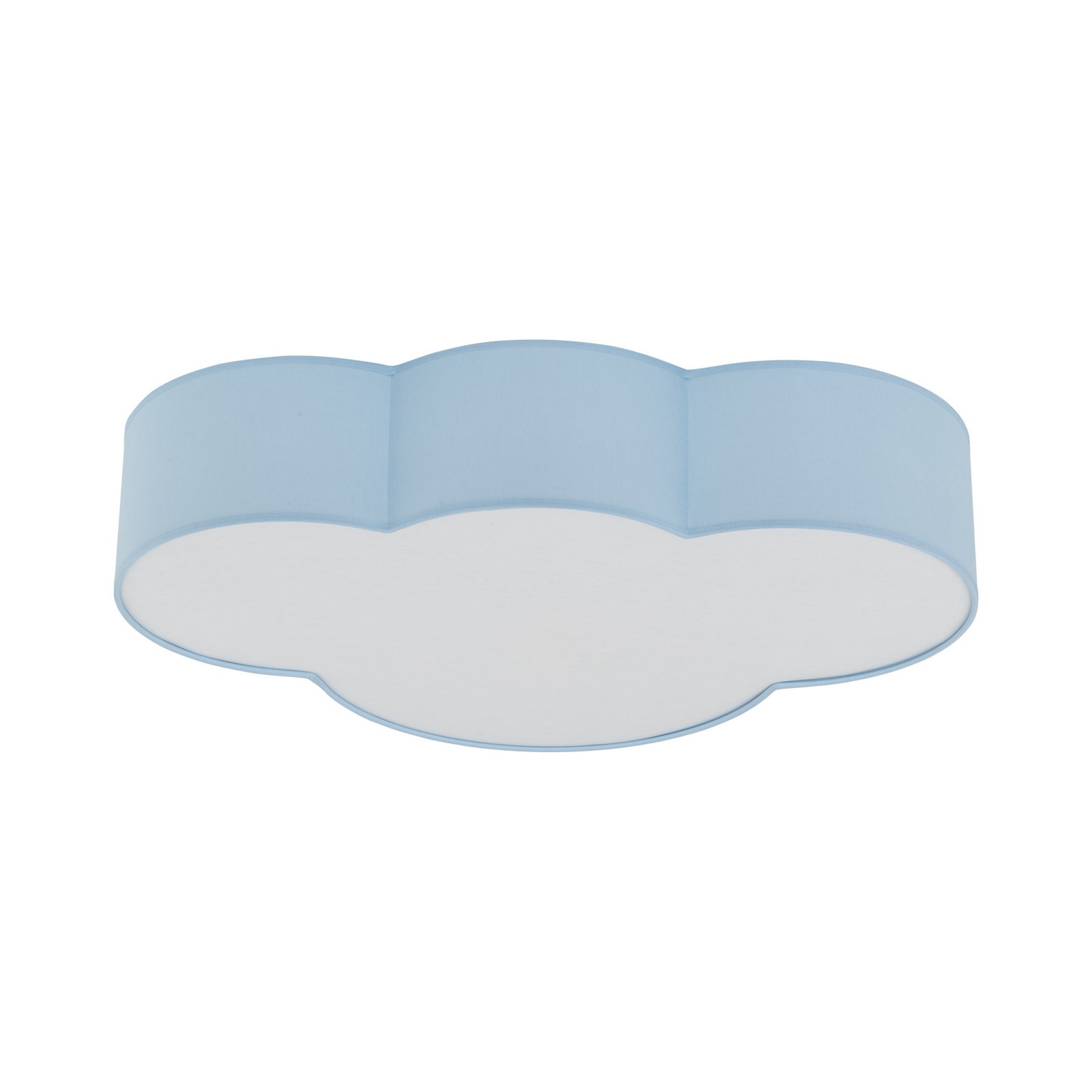 Plafonieră Cloud, albastru, lungime 63 cm, oțel/plastic