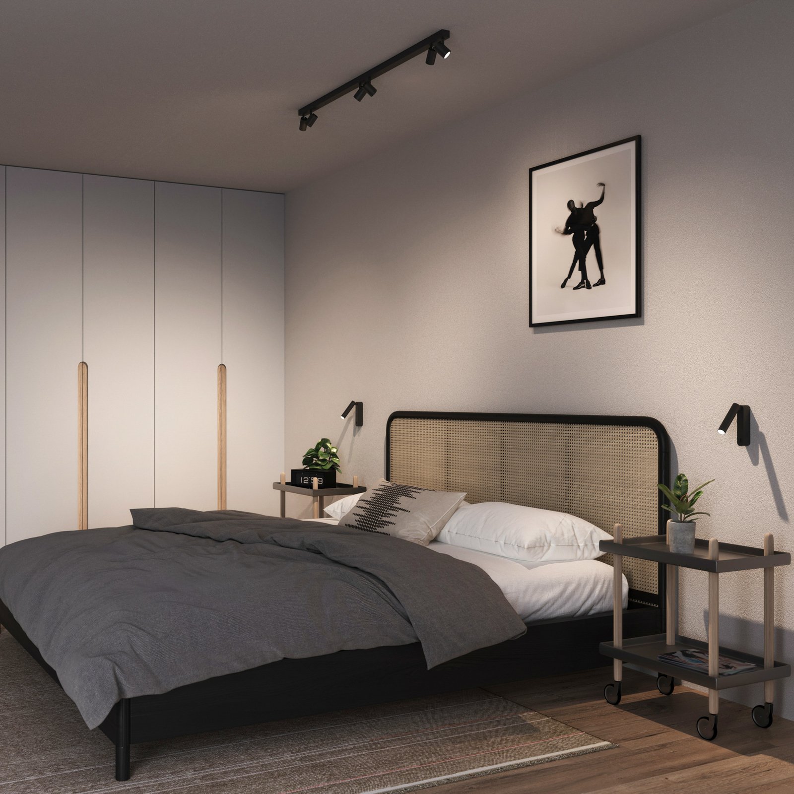 WEVER & DUCRÉ LED тавански прожектор Ceno 6.0, черен, 2700 K