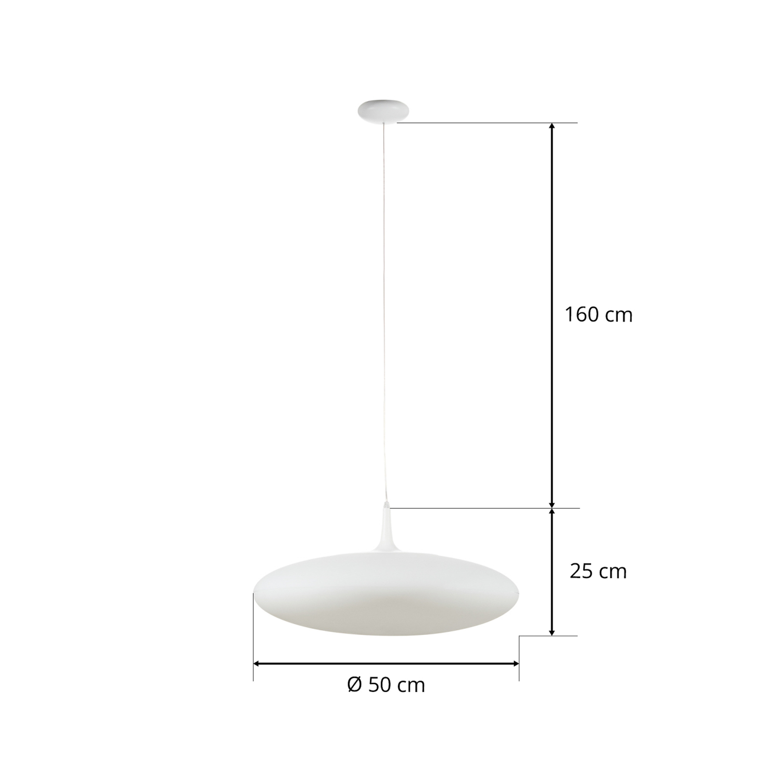 Squash - suspension LED en polyéthylène