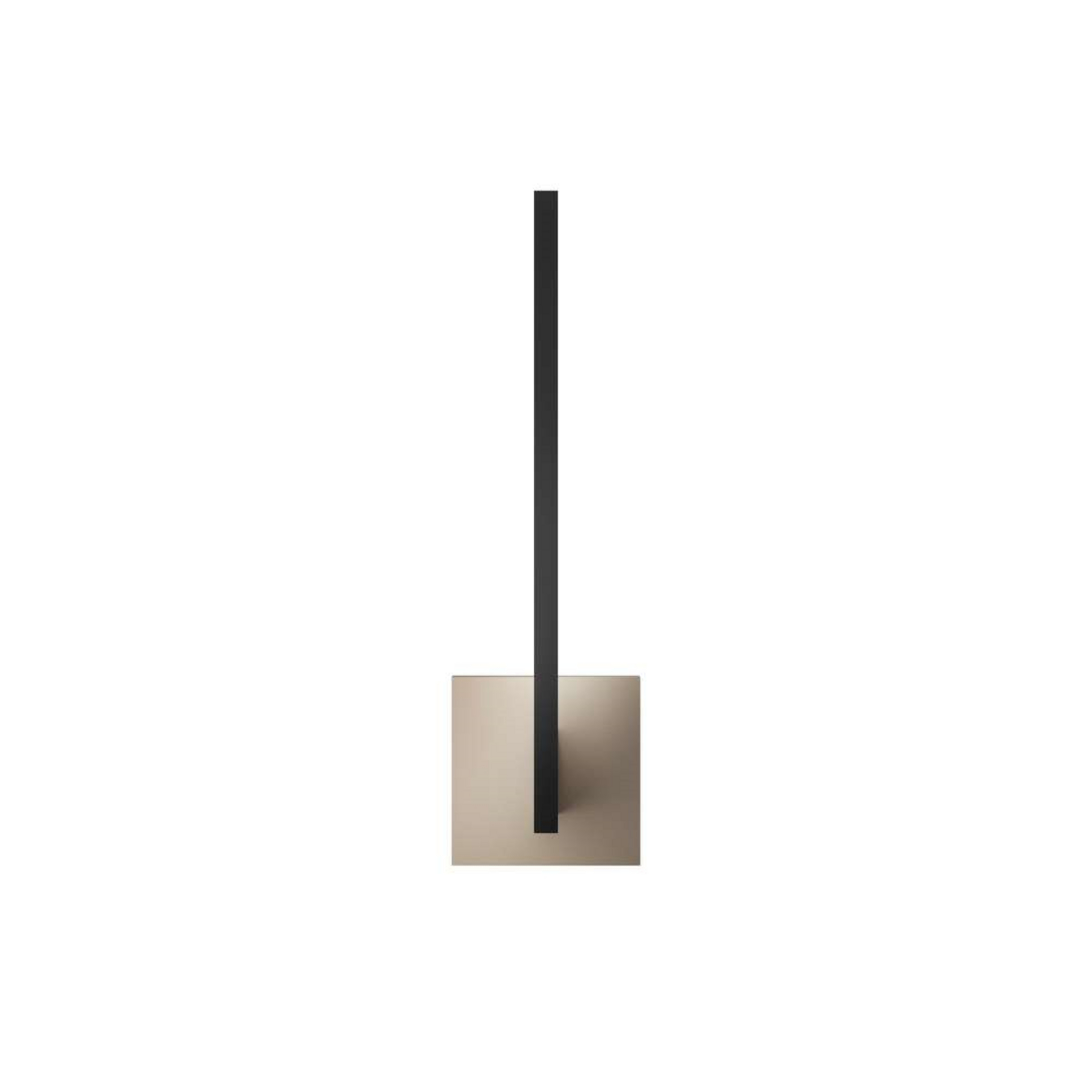 Candeeiro de parede Inlay W2 Linear preto/dourado 16,9 cm - Light-Point
